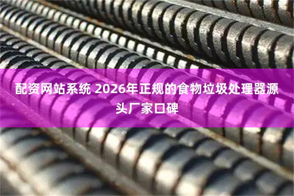 配资网站系统 2026年正规的食物垃圾处理器源头厂家口碑